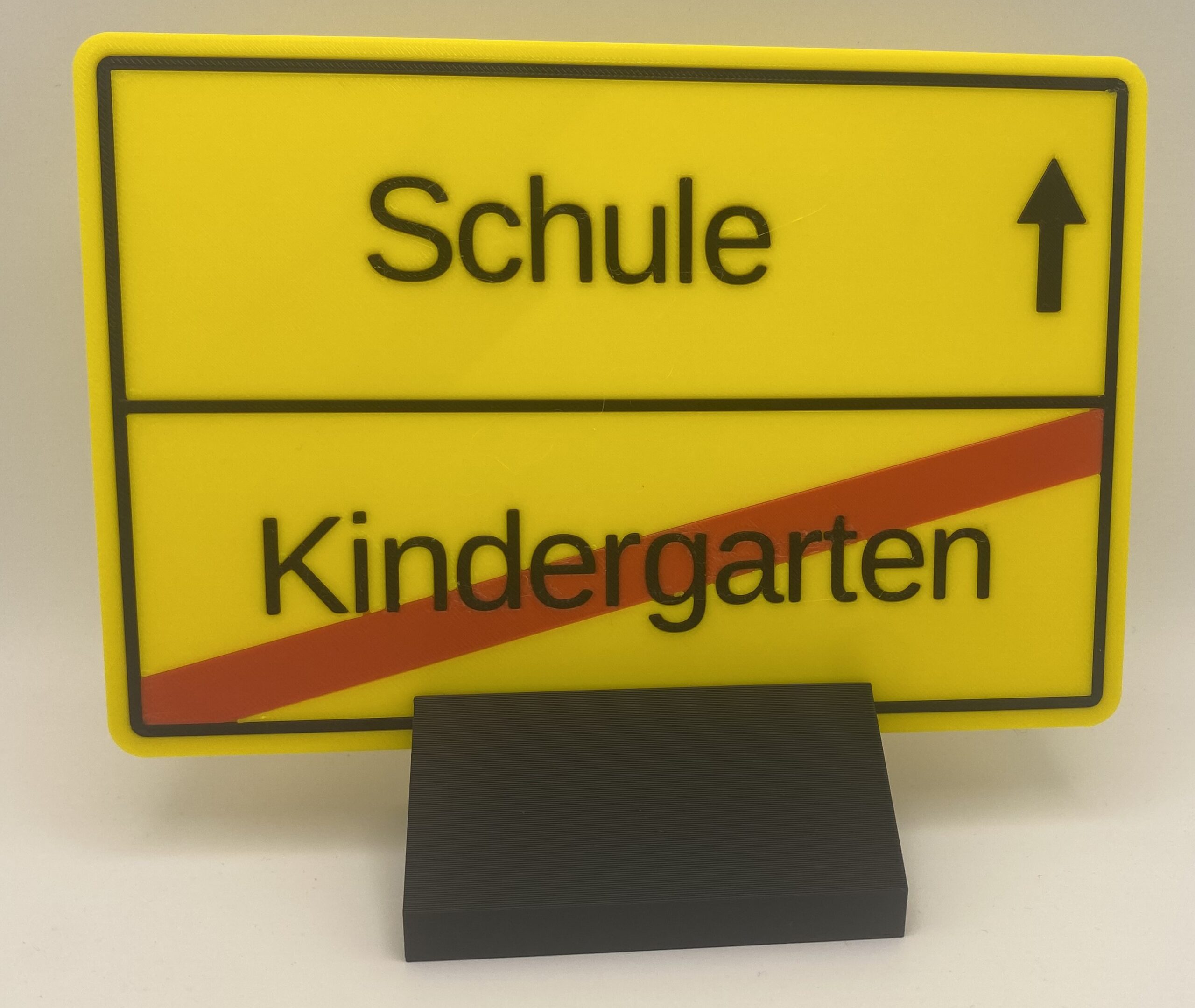 Personalisiertes Ortsschild mit Tisch- oder Wandhalter – Ortseingang oder Ortsausgang