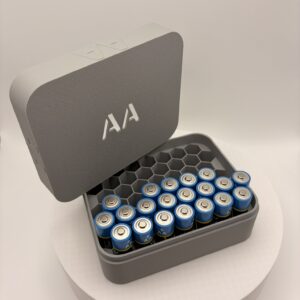 Batterie-Aufbewahrungsbox AA / AAA mit Deckel
